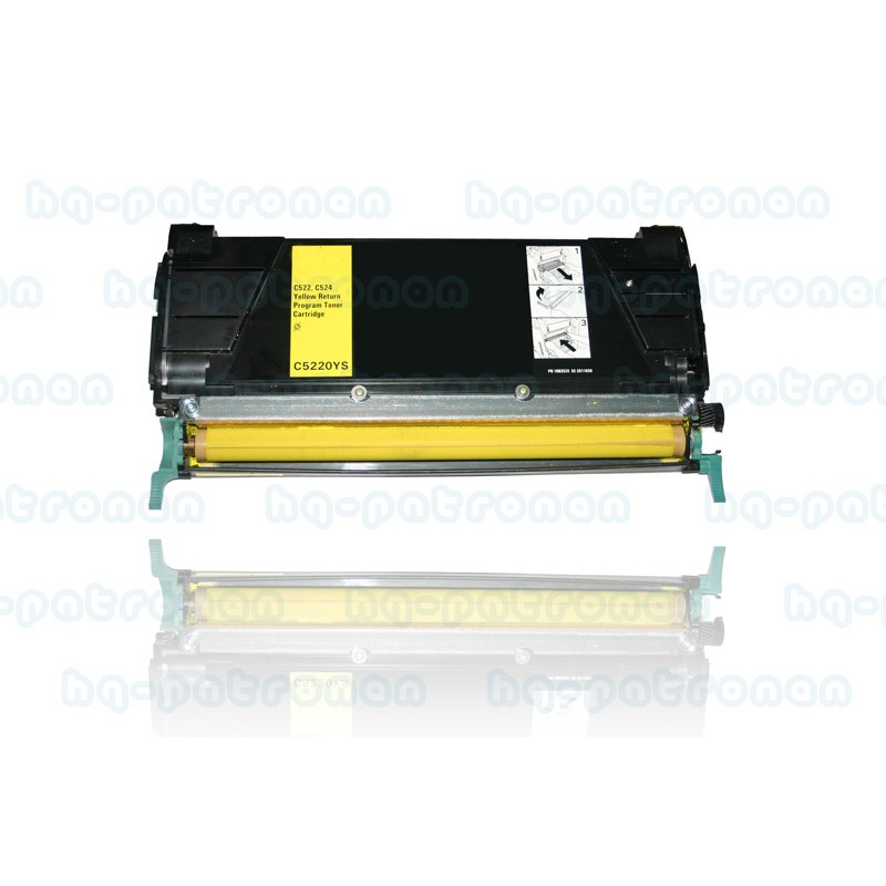 C5240YH - Toner rigenerato Giallo per Lexmark Optra Color C524, C532, C534, C524N, C532N. Stampa fino a 5.000 pagine al 5% di co