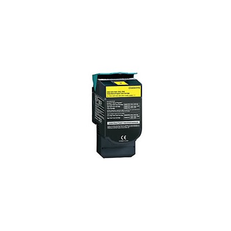 C540H1YG - Toner rigenerato Giallo per Lexmark C 540 N, 543 dn, 544 N, 544 DN, 544 DTN. Stampa fino a 2.000 pagine al 5% di cope