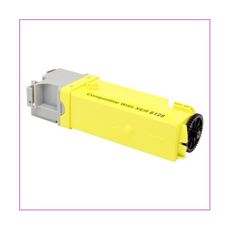 106R01454 - Toner rigenerato Giallo per Xerox Phaser 6128 MFP. Stampa fino a 2.500 pagine al 5% di copertura.