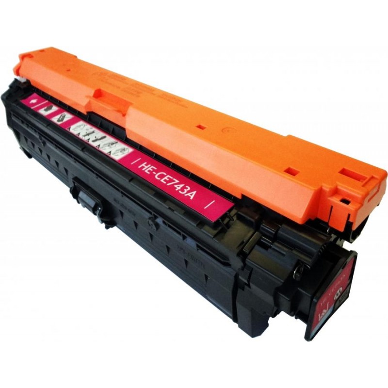 CE743A - Toner rigenerato Magenta per HP Laserjet Color CP 5225, CP 5225 DN, CP 5225 N. Stampa fino a 7.300 pagine al 5% di cope