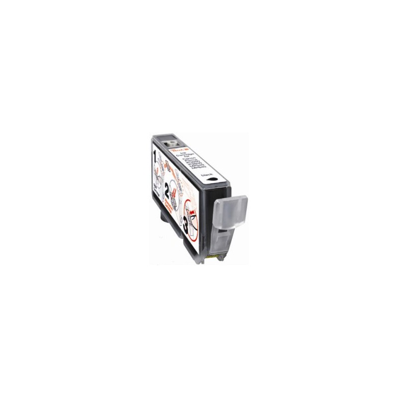 CLI-521BK Cartuccia Inkjet Con Chip Compatibile Nero Per Pixma Mp 540, Mp 620, Mp 630, Mp 980, Ip 3600 2933b001