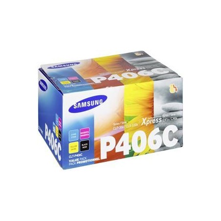 CLT-P406C - multipack Toner originali Samsung per Clp 360, Clp 365, CLX 3300, CLX 3305.