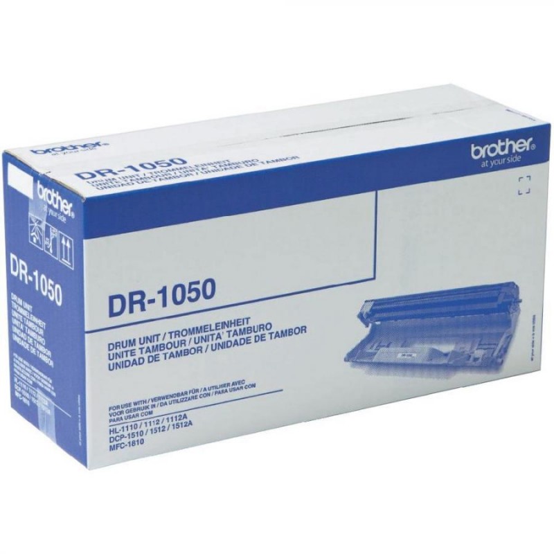 DR-1050 - TAMBURO ORIGINALE NERO PER BROTHER HL 1110, DCP 1510, DCP 1512A, MFC 1810.