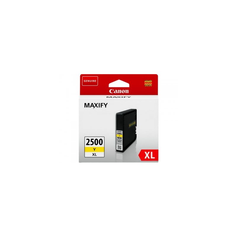 PGI-2500XLY- Cartuccia inkjet Giallo originale per Canon Maxify IB4050, MB5050, MB5350. Compatibile con 9267B001