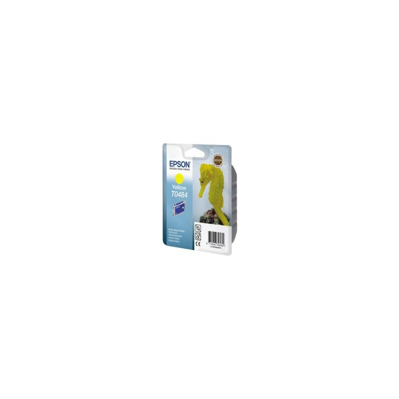 T0484 Cartuccia originale Giallo Epson Photo RX500, RX600, RX620, RX640, Photo R200. codice T048440. T0484.