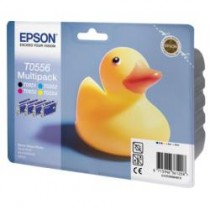 T0556 Multipack inkjet originale Nero + colori Epson Photo RX 420, 425, 520. Nero codice T055640. T0556