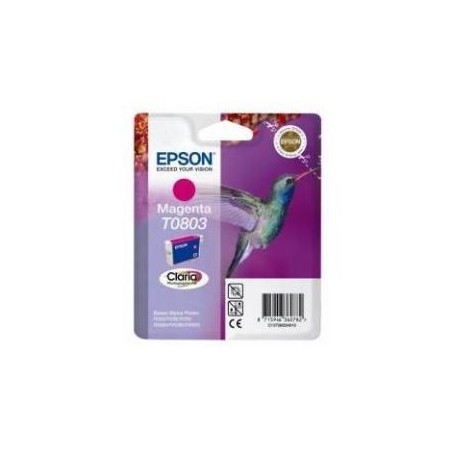 T0803 Cartuccia originale Magenta Epson Photo RX 560, RX 585, RX 685, Photo R265, R285. codice T080340. T0803.