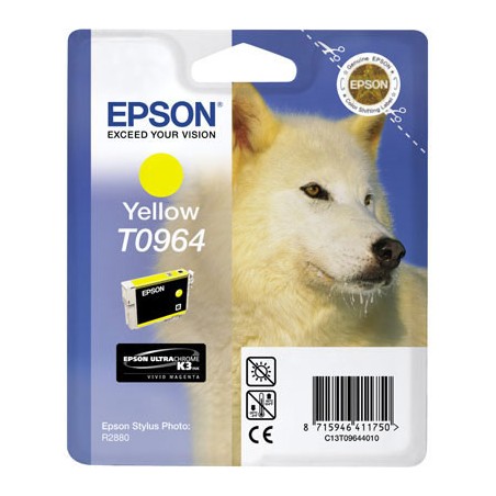 T0964 - Cartuccia Originale Giallo Epson Stylus Photo R2880 . Compatibile con T09644020. Codice Cartuccia T0964.