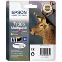 T1306 Multipack ciano, magenta e giallo Epson BX 625 FWD, BX 525 WD, Sx 525 WD, 620 FW, BX 925FWD. codice T13064010. T1306.