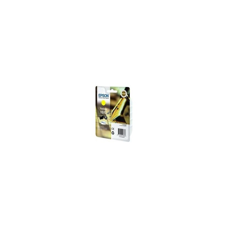 T1634 - 16XL - Cartuccia originale Giallo Epson Workforce WF 2010W, WF 2510WF, WF 2520NF, WF 2530WF. codice T16344020. T1634.