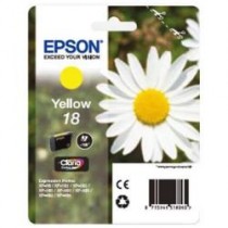 T1804 - 18 - Cartuccia Giallo originale per Epson Expression Home XP30, XP102, XP202, XP205, XP302. Compatibile con T18044020. C