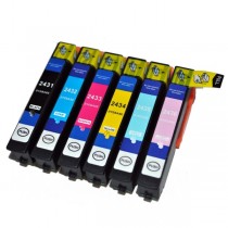 T2431 - 24XL - Cartuccia inkjet Nero compatibile per Epson Multifunzione Expression Photo XP750, XP850. Compatibile con T2431402