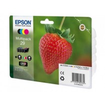 T2986 - SERIE T29 FRAGOLA - Multipack inkjet nero + colori originale per Epson Expression Home XP235, XP332, XP335, XP432.