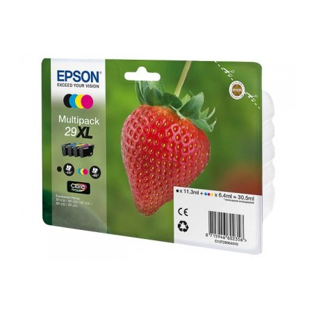 T2996 - SERIE T29XL FRAGOLA - Multipack inkjet nero + colori originale per Epson Expression Home XP235, XP332, XP335, XP432.