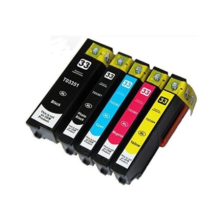 T3351 - T33XL ARANCIA - Cartuccia inkjet Nero compatibile per Epson Expression Home XP530, XP630, XP635, XP830.