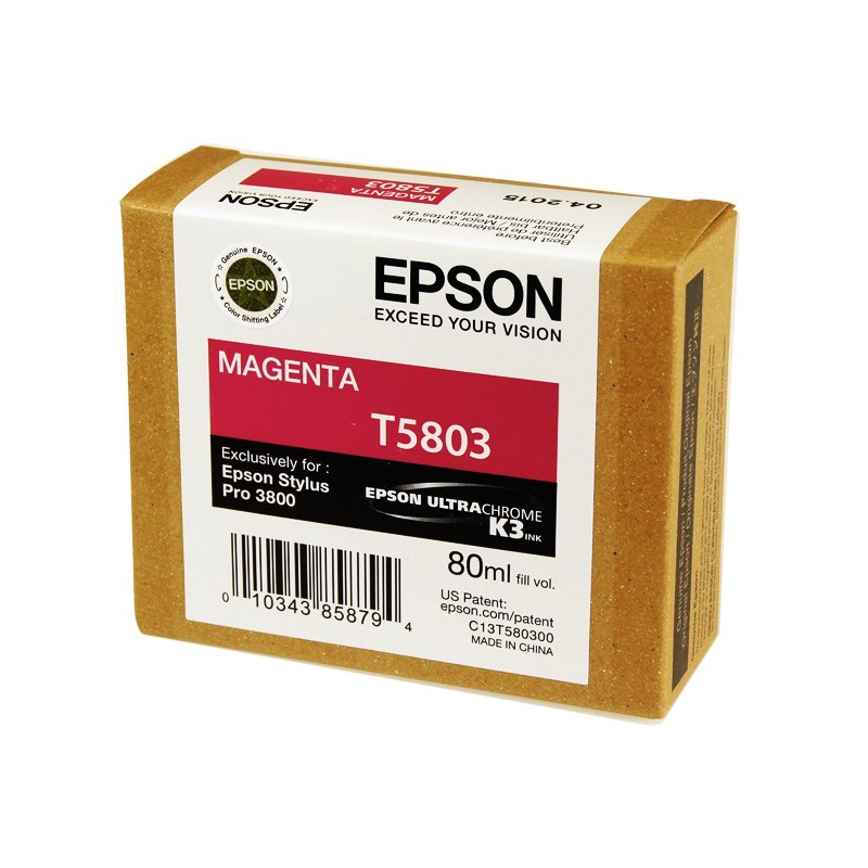 T5803 - Cartuccia originale Magenta Epson Pro 3800, 3800 GRAPH.