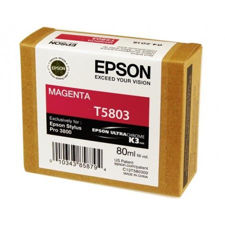 T5803 - Cartuccia originale Magenta Epson Pro 3800, 3800 GRAPH.