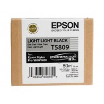 T5809 - Cartuccia originale Nero Light Light Epson Pro 3800, 3800 GRAPH.