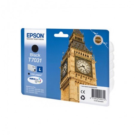 T7031 - L - Cartuccia Originale Nero per Epson Workforcepro 4015DN, 4515DN, 4525DNF, 4025DW, 4535DWF. T70314010.