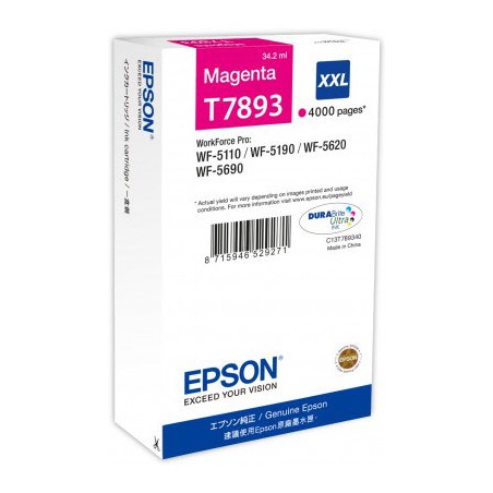 T7893 - 79XL - Cartuccia originale Magenta Epson Workforcepro WF4630DWF, WF4640DTWF, WF5110DW