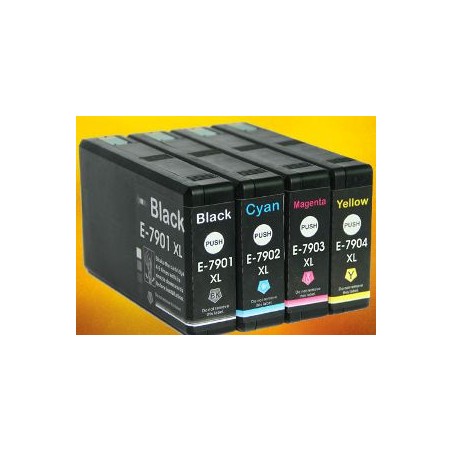 T7904 - 79XL - Cartuccia inkjet compatibile Giallo per Epson Workforcepro WF4630DWF, WF4640DTWF, WF5110DW