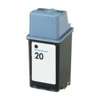 20 Cartuccia rigenerata inkjet Nero per HP Apollo P 2100, P 2200, Deskjet 610C, 612C, 615C. Compatibile con C6614DE. Codice cart