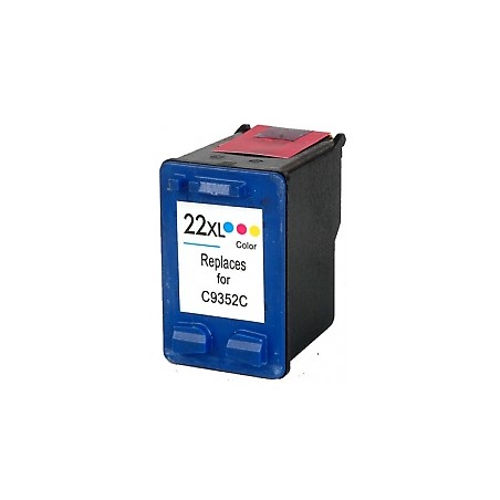 22xXL Cartuccia Rigenerata Inkjet a Colori Per Deskjet 3910, 3920, Officejet 5610xi, 4315 Xi,5605 Aio. Compatibile Con C9352ae. 