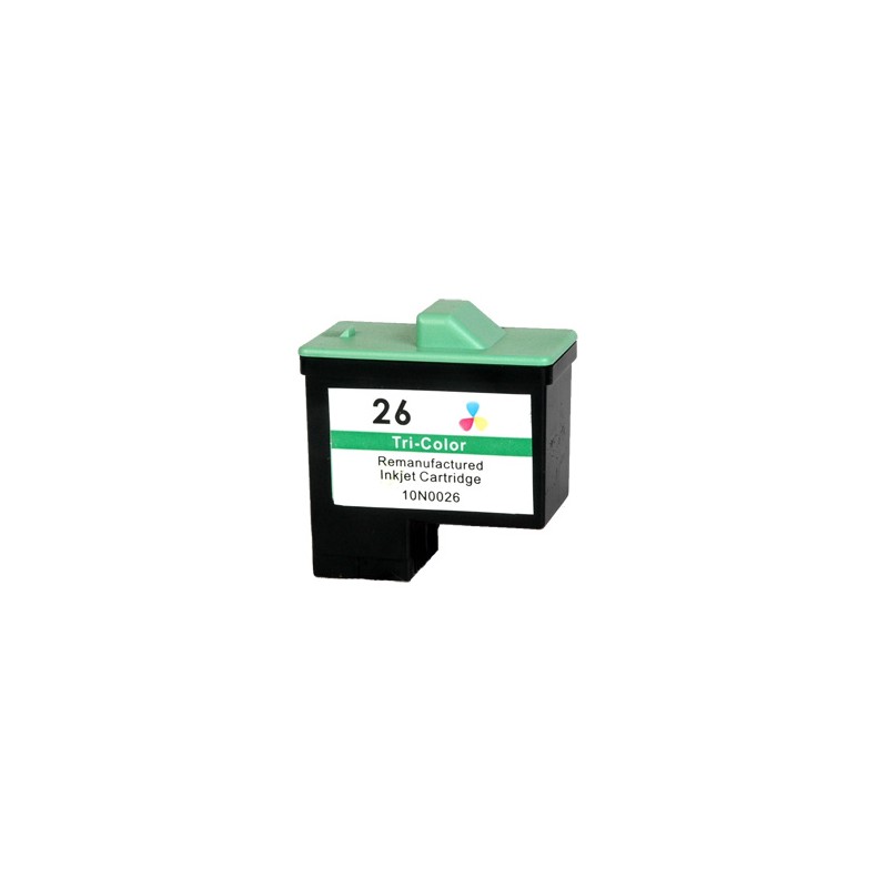 26 Cartuccia rigenerata inkjet a Colori per Compaq IJ 650, Lexmark Serie X (all in one) X72, X74, X75, X1100. Compatibile con 10