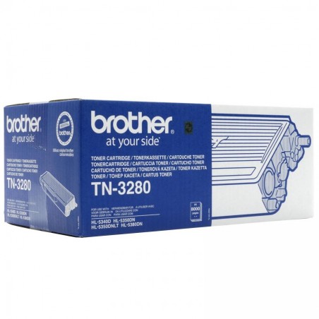 TN-3280 - TONER ORIGINALE NERO PER HL 5340 D, 5350 DN, 5380 DN, 5350 DNLT, MFC 8880 DN.