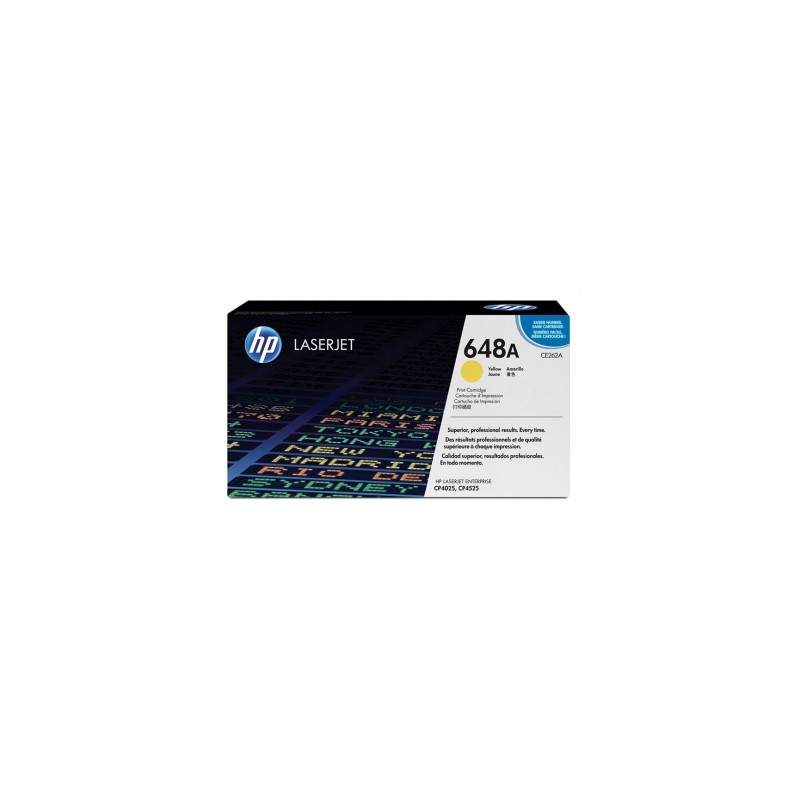 CE262A - 648A - TONER ORIGINALE GIALLO HP COLOR CP4525DN, CP4525N, CP4525XH, 4025N, 4025DN.