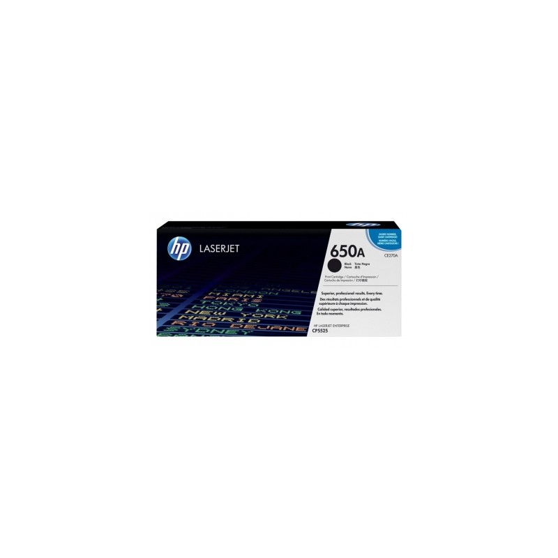 CE270A - TONER ORIGINALE NERO HP ENTERPRISE COLOR CP5525N, CP5525DN, CP5525XH.