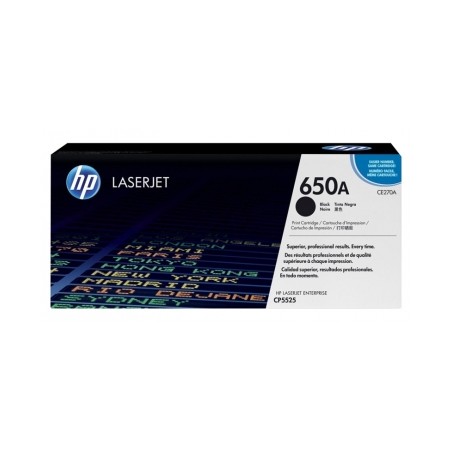 CE270A - TONER ORIGINALE NERO HP ENTERPRISE COLOR CP5525N, CP5525DN, CP5525XH.