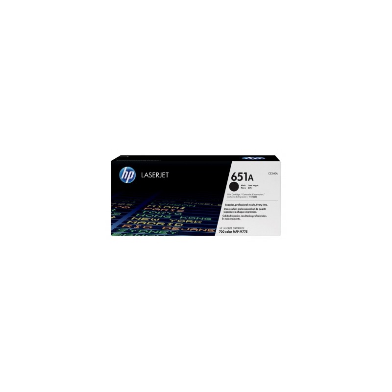 CE340A - 651A - TONER ORIGINALE NERO HP ENTERPRISE COLOR M775DN, 775F, 775Z, 775Z+.