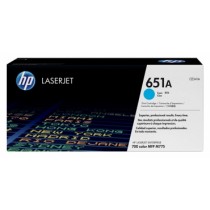 CE341A - 651A - TONER ORIGINALE CIANO HP ENTERPRISE COLOR M775DN, 775F, 775Z, 775Z+.