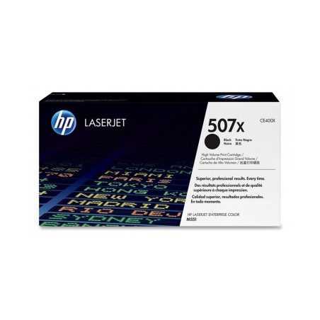 CE400X - 507X - TONER ORIGINALE NERO HP ENTERPRISE COLOR M551N, M551DN, M551XH.