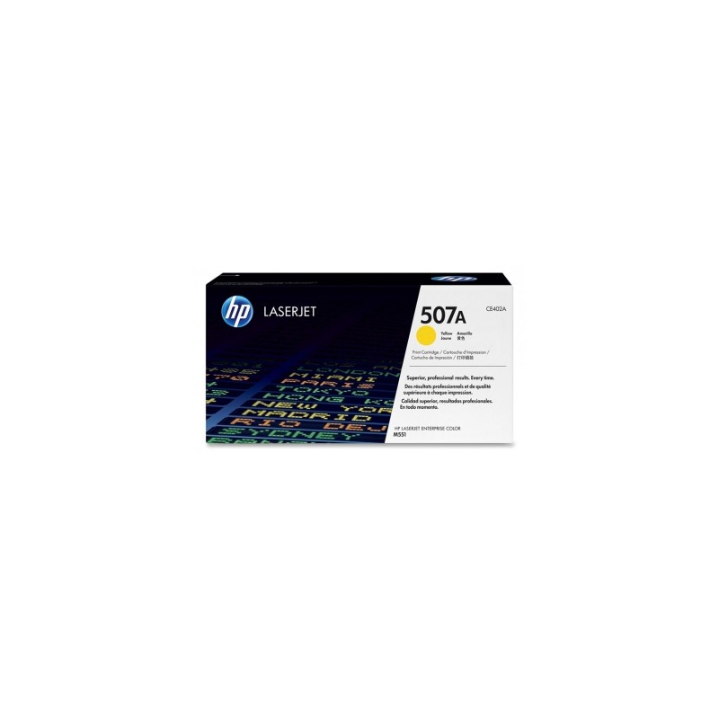 CE402A - 507A - TONER ORIGINALE GIALLO HP ENTERPRISE COLOR M551N, M551DN, M551XH.