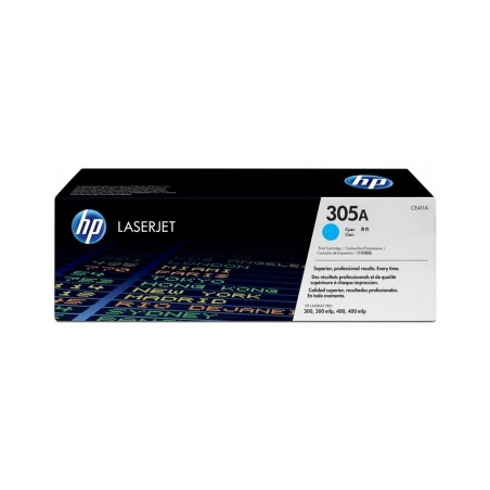 CE411A - 305A - TONER ORIGINALE CIANO HP PRO COLOR M451DN, M451DW, M451NW, MPF M475DN, MPF M475DW.