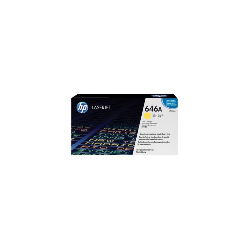 CF032A - TONER ORIGINALE GIALLO HP ENTERPRISE COLOR CM4540 MFP, CM4540F MFP, CM4540FSKM MFP.