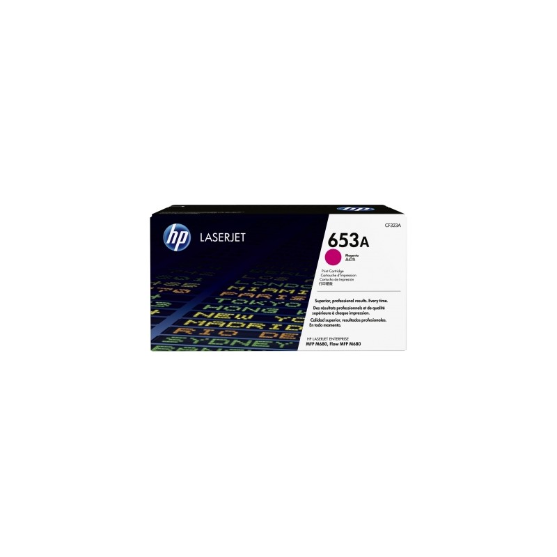 CF323A - 653A - TONER ORIGINALE MAGENTA HP ENTERPRISE COLOR M680Z MFP, M680DN MFP, M680F MFP.