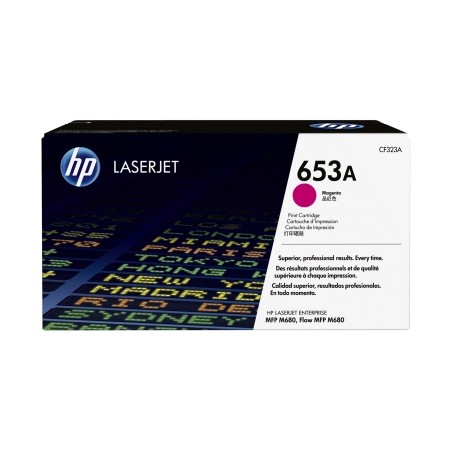 CF323A - 653A - TONER ORIGINALE MAGENTA HP ENTERPRISE COLOR M680Z MFP, M680DN MFP, M680F MFP.