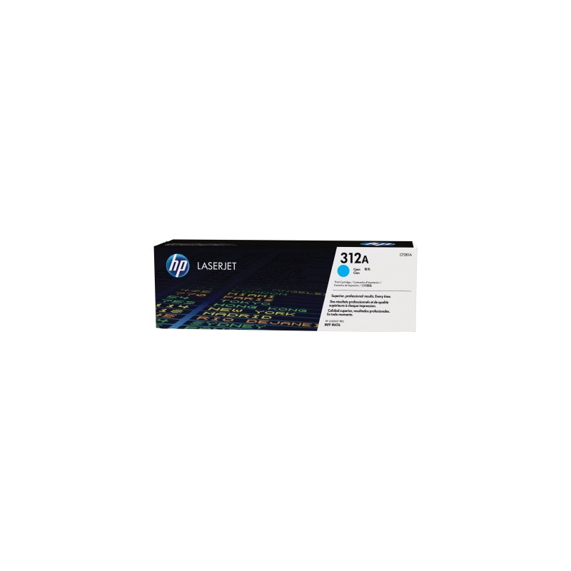 CF381A - 312A - TONER ORIGINALE CIANO HP PRO COLOR M476DN MFP, M476DW MFP, M476NW MFP