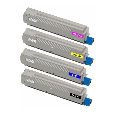 44059229 - Toner rigenerato nero per Oki ES8460, ES8460cdtn, ES8460cdxn