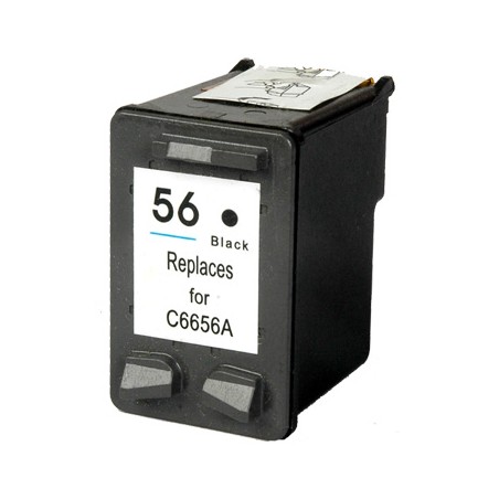 56 Cartuccia Rigenerata Inkjet Nero Per 410, Deskjet 5145, Officejet 4110v, 4215v, 411oxi. Compatibile C6656ae 56.