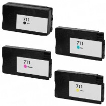 711 - Cartuccia inkjet Ciano rigenerata per HP Designjet T120, HP Designjet T520.