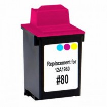 80 Cartuccia rigenerata inkjet a Colori per Lexmark 150C, 1000, 1100, 1020, 2030 Codice cartuccia: 80