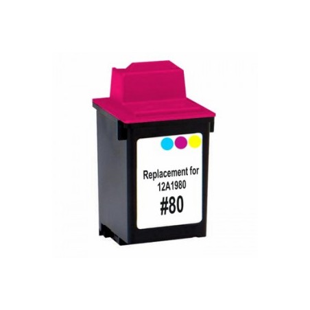 80 Cartuccia rigenerata inkjet a Colori per Lexmark 150C, 1000, 1100, 1020, 2030 Codice cartuccia: 80