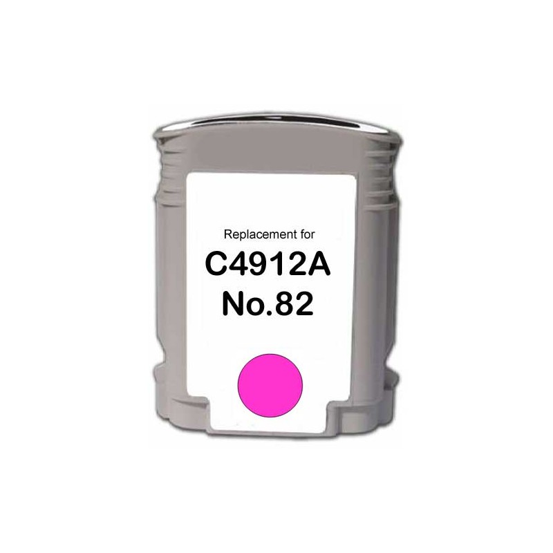 82 Cartuccia Inkjet Monouso Rigenerata Magenta Per Designjet 500, 800, 500ps, 800ps, 815 Mfp. Compatibile C4912ae