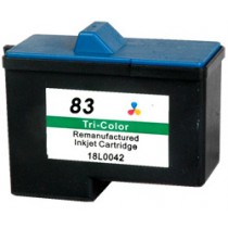 83 Cartuccia rigenerata inkjet a Colori Lexmark Serie X (all-in-one) X5100, X5130, X5150. Compatibile con 18L0042. Codice cartuc