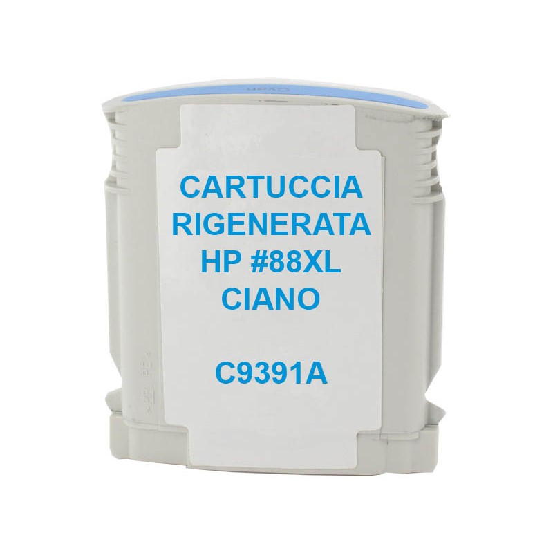 88XL Cartuccia inkjet monouso rigenerata Ciano per HP Officejet PRO K550, PRO K5400, PRO L7400, PRO L7580, PRO L7680. Compatibil