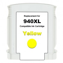 940XL Cartuccia inkjet rigenerata Giallo con Chip, per HP Officejet PRO 8000, PRO 8000 W, PRO 8500, PRO 8500 W. Compatibile con 